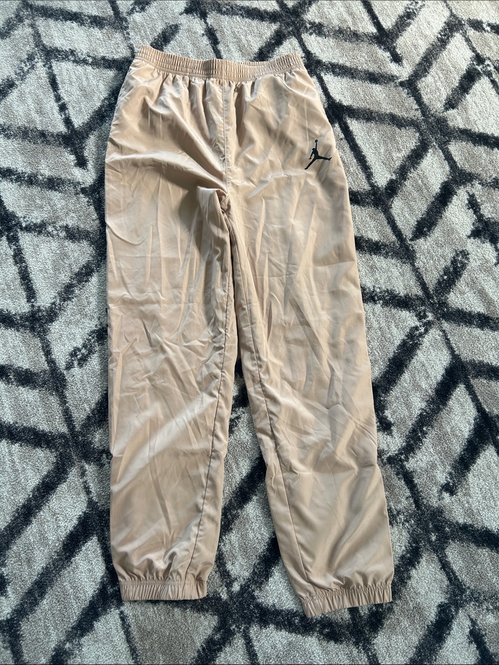Jordan Beige Kids' Jogger Pants with Black Jumpman